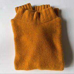 J. Crew Mock-neck Sweater for women. Size Small. Color Mustard